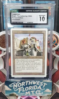 Graded MTG - CGC Gem Mint 10 - 3rd Edition (Revised) - Juggernaut - Image 1