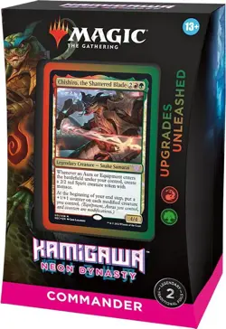 1x MTG: Kamigawa: Neon Dynasty Commander Deck–Upgrades Unleashed Factory Sealed - Image 1