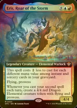 MTG FOIL EXTENDED ART ERIS ROAR OF THE STORM 0041 - OUTLAWS OF THUNDER JUNCTION - Image 1