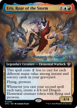 MTG FOIL EXTENDED ART ERIS ROAR OF THE STORM 0041 - OUTLAWS OF THUNDER JUNCTION - Image 2