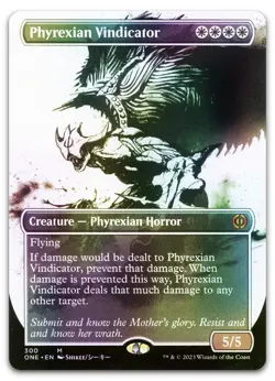 Phyrexian Vindicator (Showcase) #300 (Foil) NM Phyrexia All Will Be One - Image 1