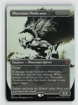 Phyrexian Vindicator 300 Showcase Foil Phyrexia: All Will Be One ONE MTG Magic - Image 1