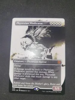 MT Phyrexian Vindicator Borderless Showcase NM Phyrexia: All Will Be One - Image 1