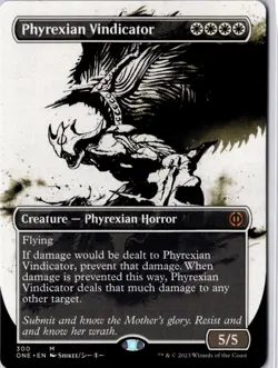 Phyrexian Vindicator (Showcase) Phyrexia: All Will Be One Regular NM Mythic 300 - Image 1