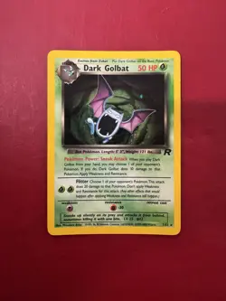 Dark Golbat 7/82 Holo Rare Team Rocket Pokemon Card LP No Creases - Image 1