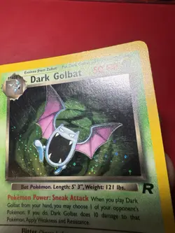 Dark Golbat 7/82 Holo Rare Team Rocket Pokemon Card LP No Creases - Image 4