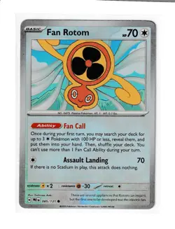 Pokemon TCG - Prismatic Evolutions - Pokeball Pattern Fan Rotom (085/131) - NM - Image 1