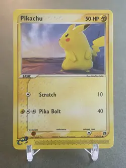 Pokemon Pikachu 72/100 ex Sandstorm NM - Image 1