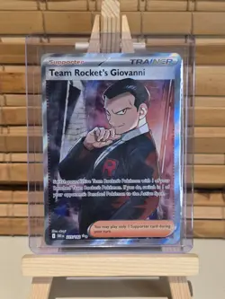 Team Rockets Giovanni 225/182 UR Trainer - Pokemon Destined Rivals - NM/M - Image 1