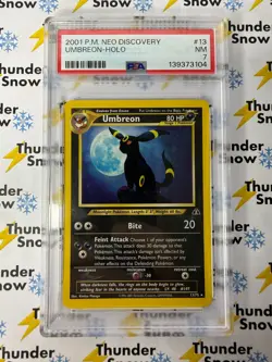 ⚡❄ 2001 Pokemon Neo Discovery #13 Umbreon Holo PSA 7 - Image 1