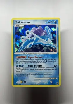 Suicune LV.44 19/132 - Cracked Ice Holo -Secret Wonders Rare Pokemon LP-MP - Image 1