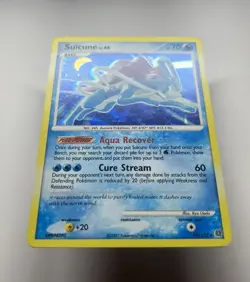 Suicune LV.44 19/132 - Cracked Ice Holo -Secret Wonders Rare Pokemon LP-MP - Image 2