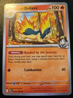 Ethan's Quilava 033/182 Common Scarlet & Violet: Destined Rivals Pokemon TCG - Image 1