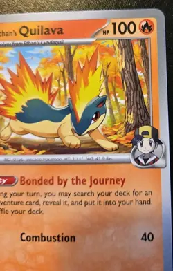Ethan's Quilava 033/182 Common Scarlet & Violet: Destined Rivals Pokemon TCG - Image 3