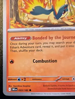Ethan's Quilava 033/182 Common Scarlet & Violet: Destined Rivals Pokemon TCG - Image 4