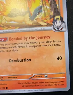 Ethan's Quilava 033/182 Common Scarlet & Violet: Destined Rivals Pokemon TCG - Image 5