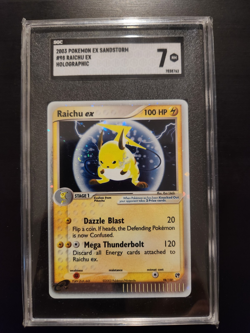 Pokemon - Raichu Ex Sandstorm Holo 98/100 SGC 7 - Image 1