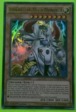 Yugioh Zaborg the Mega Monarch NECH-EN037 Ultra Rare 1st Ed NM - Image 1