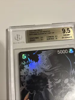 One Piece Legacy Of The Master Kuzan OP10-082 Alt Art SP SR BGS 9.5 Not PSA - Image 2