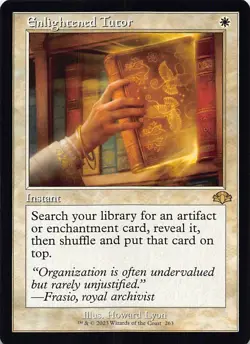 Enlightened Tutor (Retro Frame) R Dominaria Remastered 263 NM - Image 1
