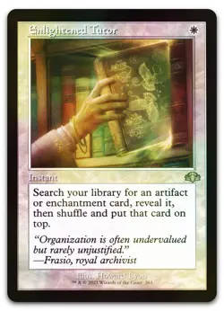 Enlightened Tutor (Retro Frame) #263 (Foil) NM Dominaria Remastered Magic MTG - Image 1
