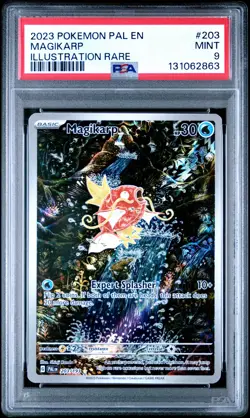 2023 POKEMON PAL EN-PALDEA EVOLVED ILLUSTRATION RARE #203 MAGIKARP PSA 9 - Image 1