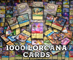 1000 DISNEY LORCANA CARDS Premium Collection Lot W/ 25 FOILS & RARES! - Image 1