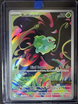 Pokemon TCG Bulbasaur Card 133/132 IR Mega Evolutions Near Mint Condition - Image 1