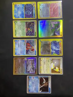 Pokemon Card lot - 9 E Reader Holo/Reverse Holos In Various Conditions - Image 1