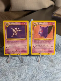 1999 Fossil Pokemon Card Lot Gengar, Haunter Non-Holo - Image 1