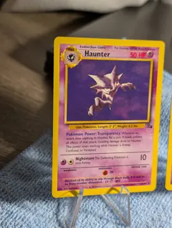 1999 Fossil Pokemon Card Lot Gengar, Haunter Non-Holo - Image 2