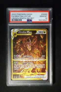 Pokemon Giratina VSTAR Crown Zenith Secret Rare Full Art #GG69 PSA 10 Gem Mint - Image 1