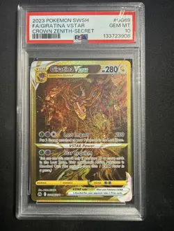 Pokemon Giratina VSTAR Crown Zenith Secret Rare Full Art #GG69 PSA 10 Gem Mint - Image 1