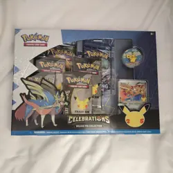 Pokemon TCG Celebrations 25th Zacian Deluxe Pin Collection Box New Sealed - Image 1
