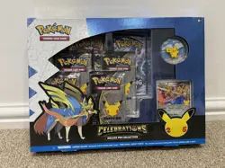 Pokemon TCG Celebrations Zacian Deluxe Pin Collection Box 25th Sealed - Image 1
