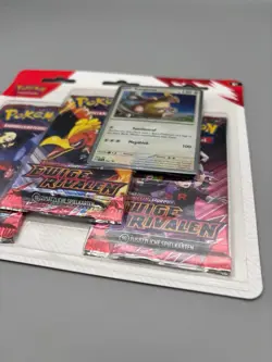 Pokemon Karmesin & Purpur Ewige Rivalen 3-Pack Blister Kangama Deutsch Neu OVP - Image 4