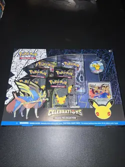 Pokemon TCG Celebrations 25th Zacian Deluxe Pin Collection Box New Sealed - Image 1