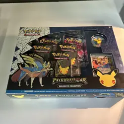 Pokemon TCG Celebrations 25th Zacian Deluxe Pin Collection Box BRAND NEW SEALED - Image 2
