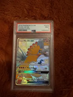Pokemon TCG S & M Hidden Fates HO-OH GX SV50/SV94 PSA 9 Mint - Image 1