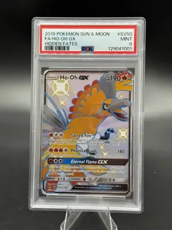 PSA 9 - Ho-Oh GX - SV50/SV94 - Ultra Rare - Hidden Fates - Pokemon TCG Card - Image 1