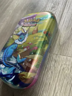 Pokemon TCG: S&V Prismatic Evolutions Vaporeon Mini Tin (2 Packs) New & Sealed ✅ - Image 3