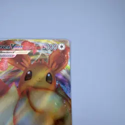 Pokemon TCG Eevee VMAX SWSH087 Black Star Promo Full Art Holo Card - Image 2