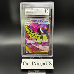 CGC GEM MINT 10 MEGA Gengar ex MA 230/193 MEGA Dream ex M2a Pokemon Card 81 - Image 1
