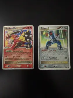 Pokemon Blaziken FB LV.X & Dialga LV.X Lot - 2 English TCG Cards - Image 1