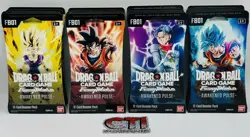 DRAGON BALL Z CARD GAME AWAKENED PULSE SLEEVED BOOSTER PACK LOT OF 20 5 EACH ART - Image 1