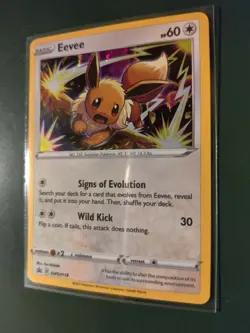 Eevee Rare Holo SWSH118 Pokemon Card Black Star Promo Near Mint! - Image 2