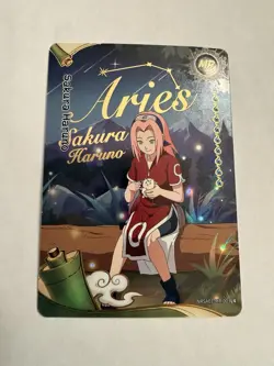 Sakura Haruno NRZ06-MR-065L4 Aries Naruto Kayou Trading Card T4W6 English - Image 1