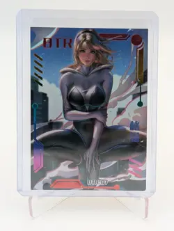 Gwen Stacy, Unmasked Sexy Waifu Card Goddess Story Doujin Anime CCG Spider-Gwen - Image 1