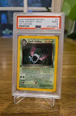 2000 Pokemon Team Rocket 1st Edition #7/82 Dark Golbat Holo PSA 9 MINT 💎 - Image 1