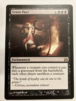 Grave Pact Magic The Gathering MTG Commander Decks 2011 Regular - Image 1